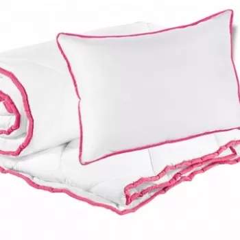 Set Alcam perna microfibra 50x70 cm si pilota matlasata 140x200 cm imagine