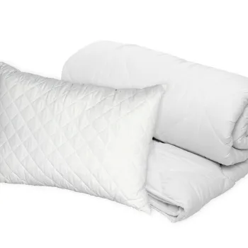 Set Alcam, perna microfibra 50x70 cm si pilota matlasata 140x200 cm imagine