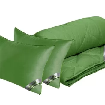 Set Bamboo Sense, 2 perne 50x70 cm si pilota matlasata 300g/mp, 180x200 cm imagine