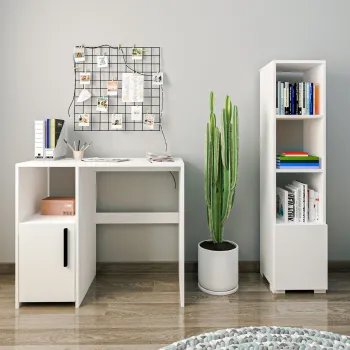 Set birou si biblioteca, Inarch, Kuzey Set, PAL, Alb imagine