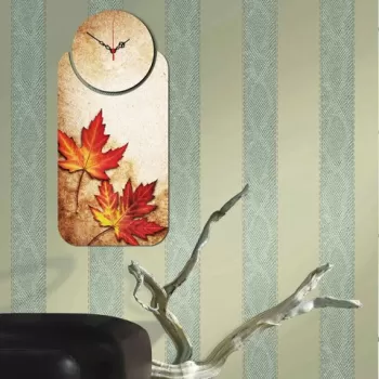 Set ceas si tablou decorativ, YMS-15, MDF , Dimensiune: 68 x 32 cm, Multicolor imagine