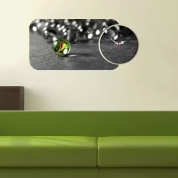 Set ceas si tablou decorativ, YMS-74, MDF , Dimensiune: 68 x 32 cm, Multicolor imagine