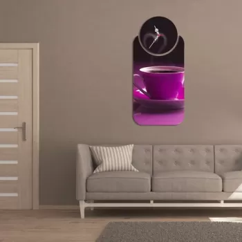 Set ceas si tablou decorativ, YMS-85, MDF , Dimensiune: 68 x 32 cm, Multicolor imagine