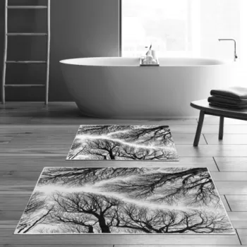 Set covoras de baie (2 bucati), Alanur Home, KT449, Poliester, Multicolor imagine