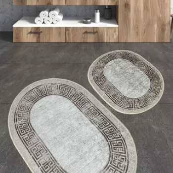 Set covoras de baie (2 bucati), Chilai, Arturo, Poliester, Multicolor imagine