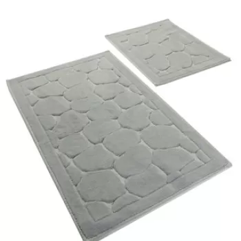 Set covoras de baie (2 bucati), Chilai, Parma, Bumbac, Multicolor imagine