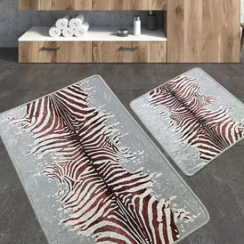 Set covoras de baie (2 bucati), Chilai, Sevra, Poliester, Multicolor imagine