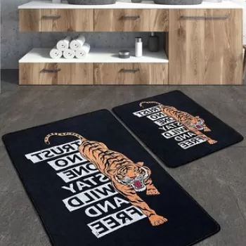 Set covoras de baie (2 bucati), Chilai, Trust Djt, Poliester, Multicolor imagine