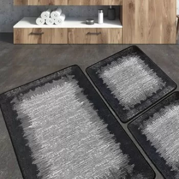 Set covoras de baie (3 bucati), Chilai, Esper, Poliester, Multicolor imagine