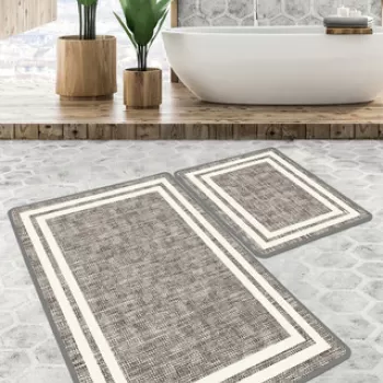 Set covoras de baie (3 bucati), Chilai, Formica Djt , Poliester, Multicolor imagine