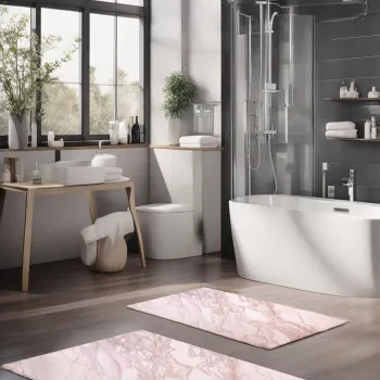 Set covorase de baie, Cartwright, CT-5034, Poliester, Multicolor imagine