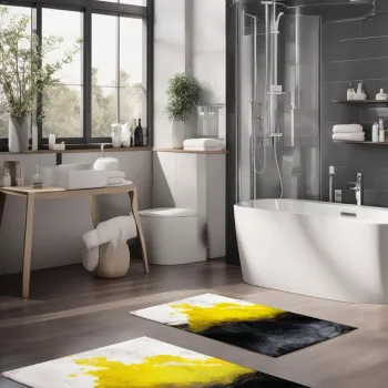 Set covorase de baie, Cartwright, CT-5043, Poliester, Multicolor imagine