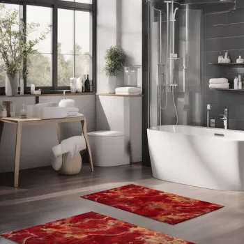 Set covorase de baie, Cartwright, CT-5052, Poliester, Multicolor imagine