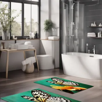 Set covorase de baie, Cartwright, CT-5104, Poliester, Multicolor imagine