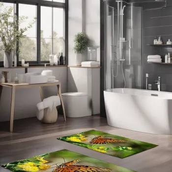 Set covorase de baie, Cartwright, CT-5108, Poliester, Multicolor imagine