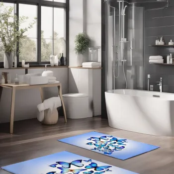 Set covorase de baie, Cartwright, CT-5113, Poliester, Multicolor imagine