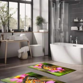 Set covorase de baie, Cartwright, CT-5117, Poliester, Multicolor imagine