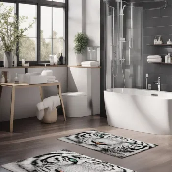 Set covorase de baie, Cartwright, CT-5118, Poliester, Multicolor imagine