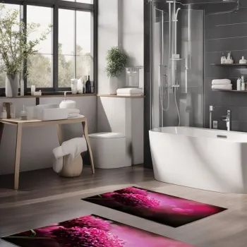 Set covorase de baie, Cartwright, CT-5121, Poliester, Multicolor imagine