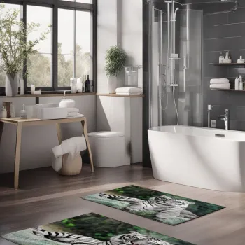 Set covorase de baie, Cartwright, CT-5122, Poliester, Multicolor imagine