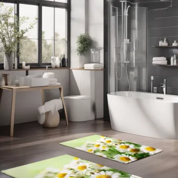 Set covorase de baie, Cartwright, CT-5124, Poliester, Multicolor imagine