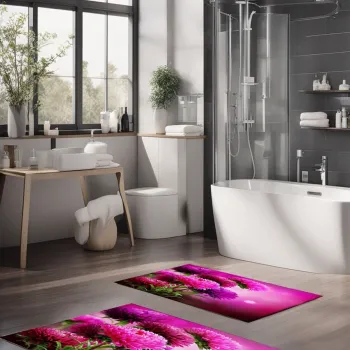 Set covorase de baie, Cartwright, CT-5127, Poliester, Multicolor imagine