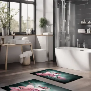 Set covorase de baie, Cartwright, CT-5130, Poliester, Multicolor imagine