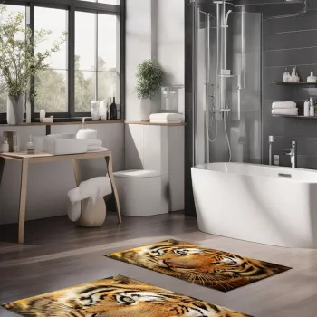 Set covorase de baie, Cartwright, CT-5136, Poliester, Multicolor imagine