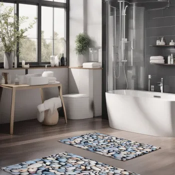 Set covorase de baie, Cartwright, CT-5181, Poliester, Multicolor imagine