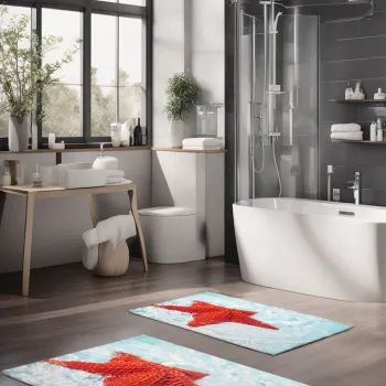 Set covorase de baie, Cartwright, CT-5189, Poliester, Multicolor imagine