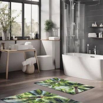 Set covorase de baie, Cartwright, CT-5192, Poliester, Multicolor imagine