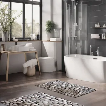 Set covorase de baie, Cartwright, CT-5197, Poliester, Multicolor imagine