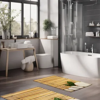 Set covorase de baie, Cartwright, CT-5202, Poliester, Multicolor imagine