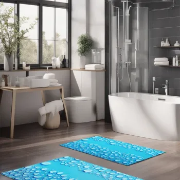 Set covorase de baie, Cartwright, CT-5203, Poliester, Multicolor imagine