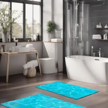 Set covorase de baie, Cartwright, CT-5204, Poliester, Multicolor imagine