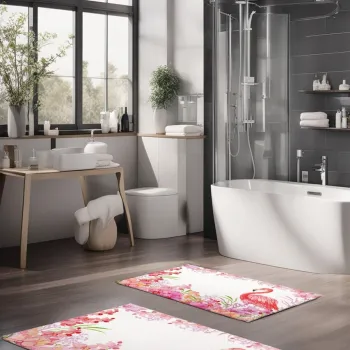 Set covorase de baie, Cartwright, CT-5214, Poliester, Multicolor imagine