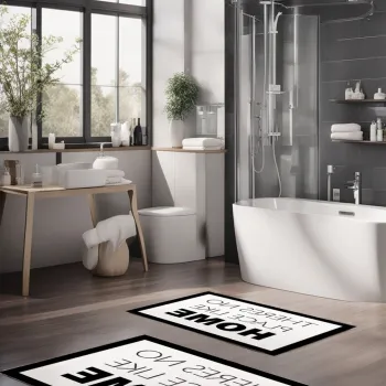 Set covorase de baie, Cartwright, CT-5271, Poliester, Multicolor imagine