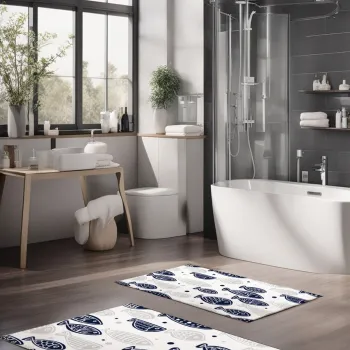 Set covorase de baie, Cartwright, CT-5274, Poliester, Multicolor imagine