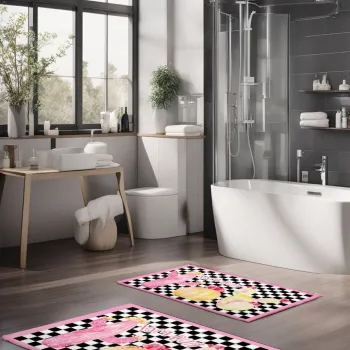 Set covorase de baie, Cartwright, CT-5281, Poliester, Multicolor imagine