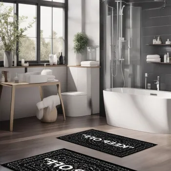 Set covorase de baie, Cartwright, CT-5283, Poliester, Multicolor imagine