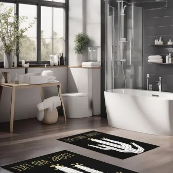 Set covorase de baie, Cartwright, CT-5285, Poliester, Multicolor imagine