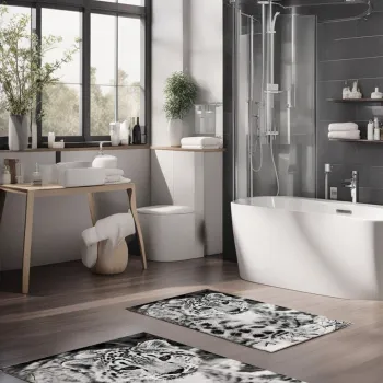 Set covorase de baie, Cartwright, CT-5286, Poliester, Multicolor imagine