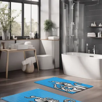 Set covorase de baie, Cartwright, CT-5290, Poliester, Multicolor imagine