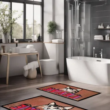 Set covorase de baie, Cartwright, CT-5295, Poliester, Multicolor imagine