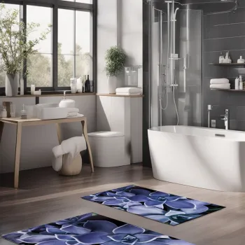 Set covorase de baie, Cartwright, CT-5300, Poliester, Multicolor imagine