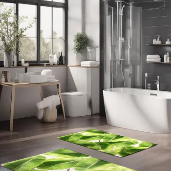 Set covorase de baie, Cartwright, CT-5304, Poliester, Multicolor imagine