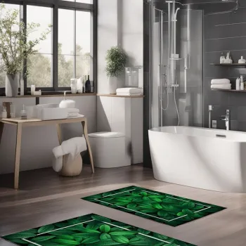 Set covorase de baie, Cartwright, CT-5312, Poliester, Multicolor imagine