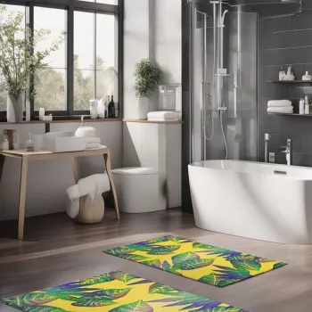 Set covorase de baie, Cartwright, CT-5316, Poliester, Multicolor imagine