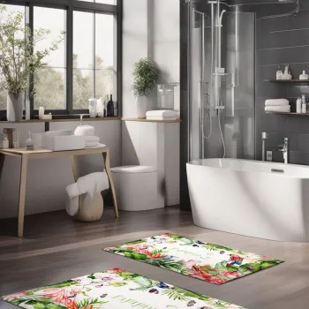 Set covorase de baie, Cartwright, CT-5317, Poliester, Multicolor imagine