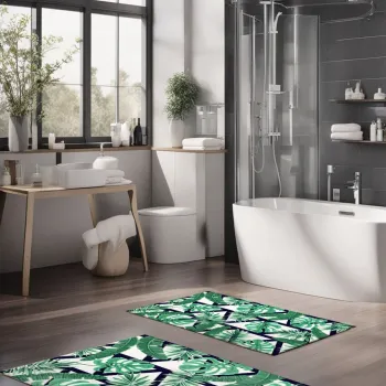 Set covorase de baie, Cartwright, CT-5322, Poliester, Multicolor imagine